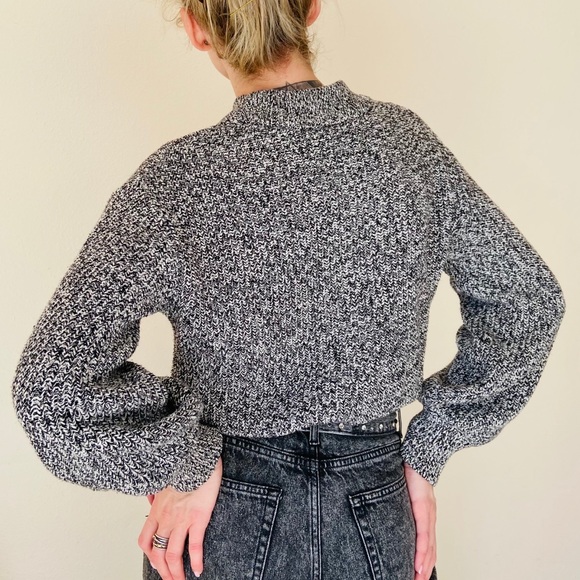 H&M Black Mock Collar Sweater - Picture 3 of 8